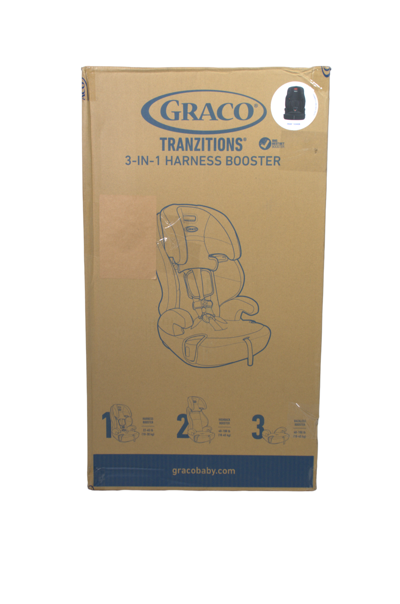 Graco Tranzitions 3-in-1 Harness Booster Car Seat - Proof - 2022