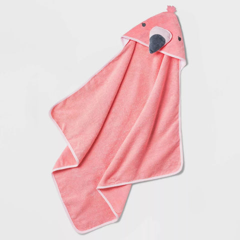 Cloud Island Bath Towel - Infant Flamingo