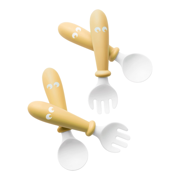 Babybjorn Baby Spoon, and Fork 4 Pieces - 1