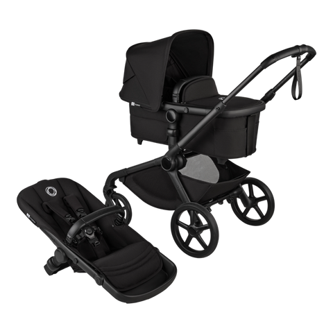 Buy midnight-black-with-black-frame Bugaboo Kangaroo Complete Stroller