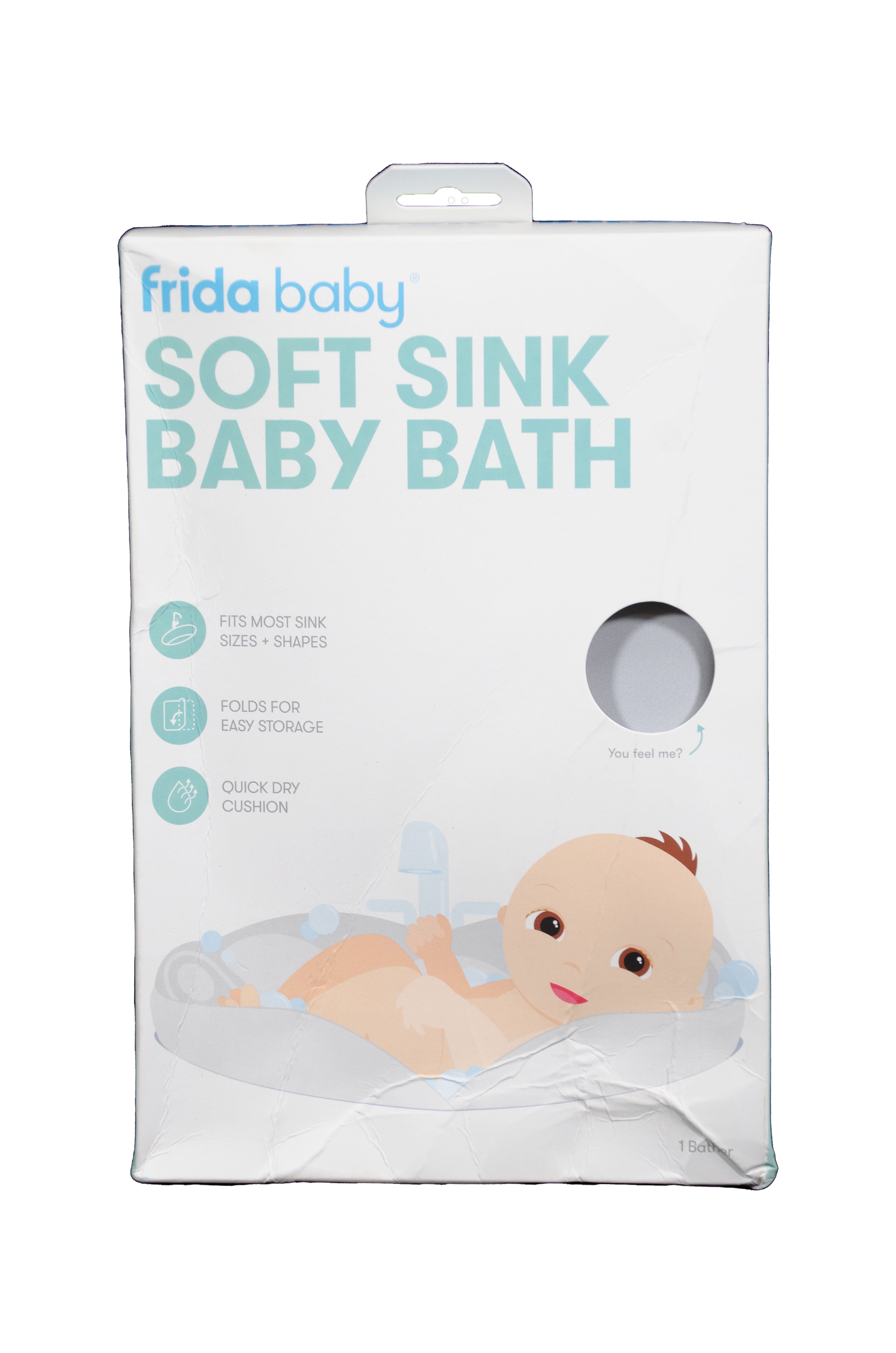Frida Baby Soft Sink Baby Bath Tub with Head Support for Newborn