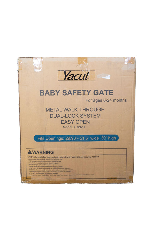 Yacul Baby Safety Gate - Black - 2