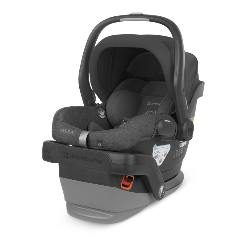 wagon compatible with uppababy mesa UPPAbaby Mesa V2 Infant Car Seat Greyson (Charcoal Mélange)