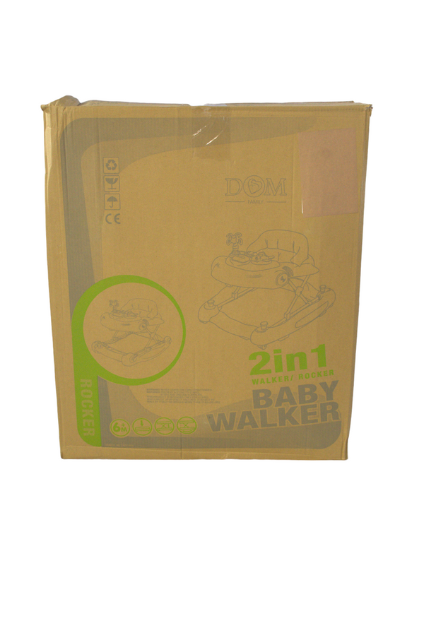 Dream On Me 2 in 1 Aloha Fun Activity Baby Walker and Rocker Grey