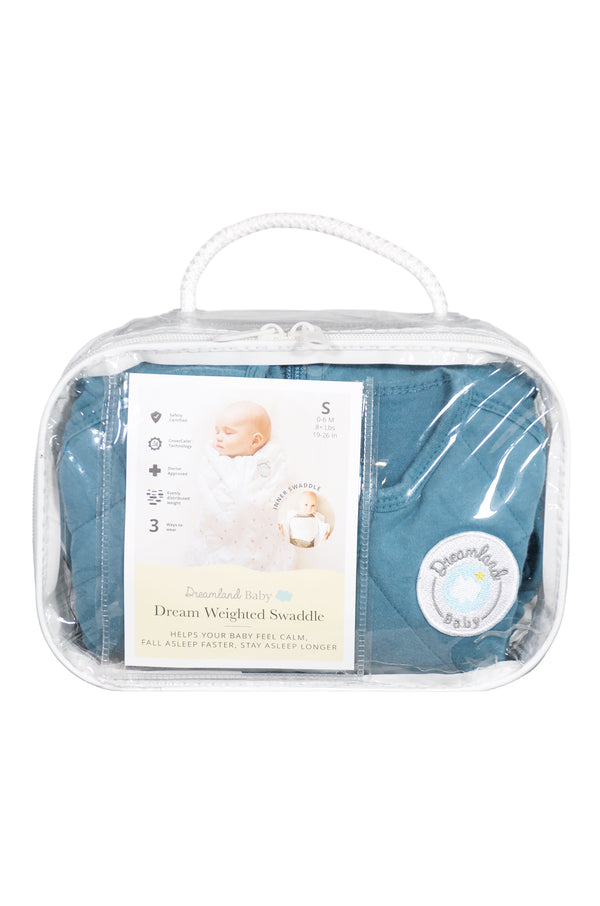 Dreamland Dream Weighted Sleep Swaddle - Ocean Blue - Small - Gently Used - 3