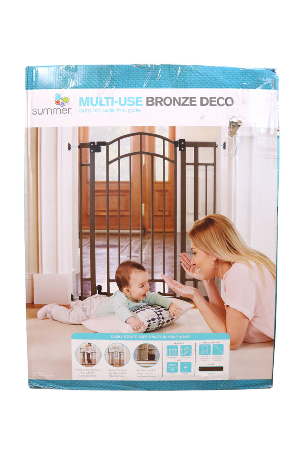 Summer Infant Multi-Use Decorative Extra Tall Walk-Thru Baby Gate - Bronze - 2