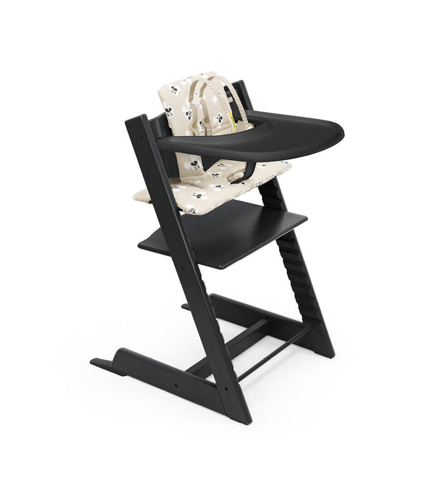 Stokke Tripp Trapp High Chair with Cushion and Tray - Black/Mickey Signature - 1