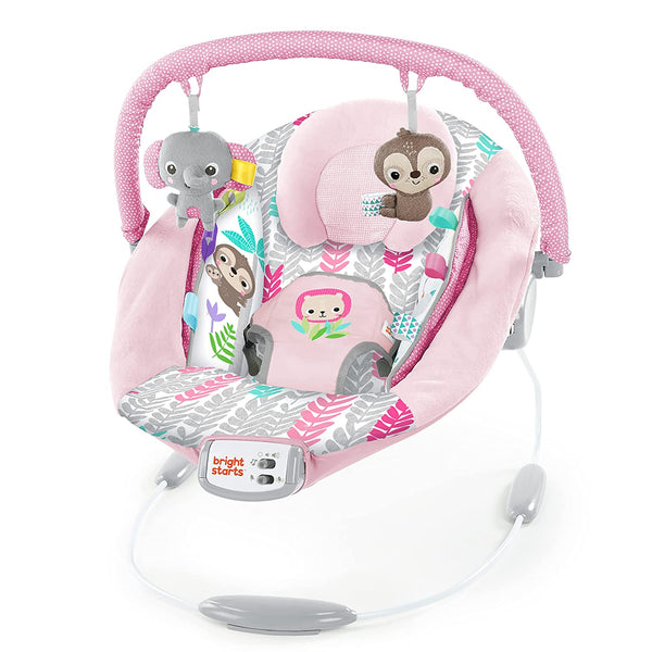 Bright Starts Comfy Bouncer - Rosy Vines - 1