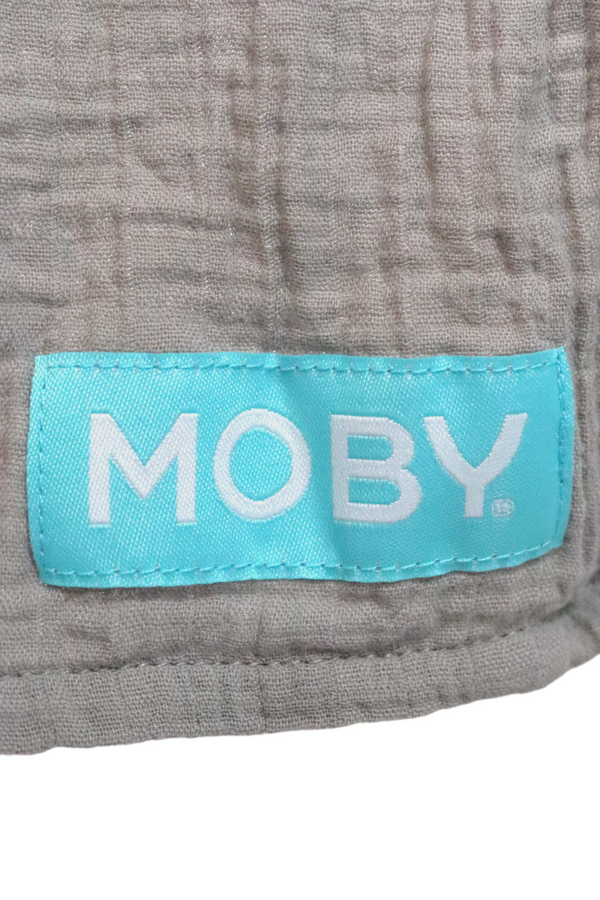 Moby Ring Sling Carrier  - Double Gauze - Pewter - Gently Used - 3