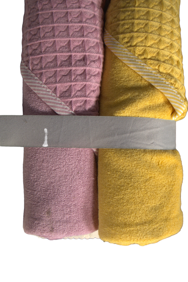 Cloud Island Waffle Hooded Bath Towel - Yellow - 3 Pack - Gently Used - 2