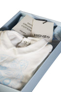 Kenzo Baby Two-Pack Sleepsuits - White & Pale Blue - 6 Months - Open Box - 2