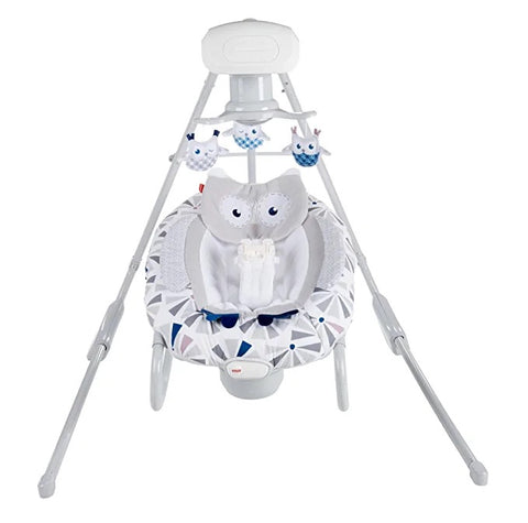 Fisher-Price 2-in-1 Deluxe Cradle 'N Swing with Smart Connect - Owl Love You