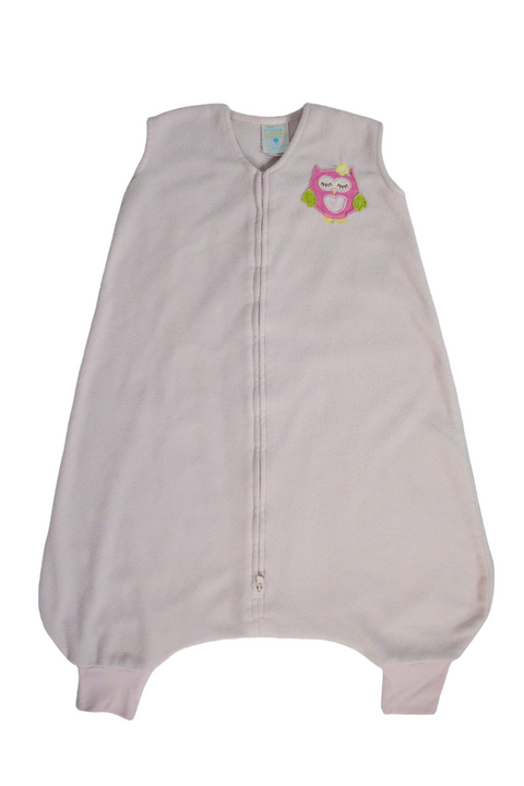 Halo Early Walker SleepSack Wearable Blanket - Pink Sleepy Owl - Large - Gently Used