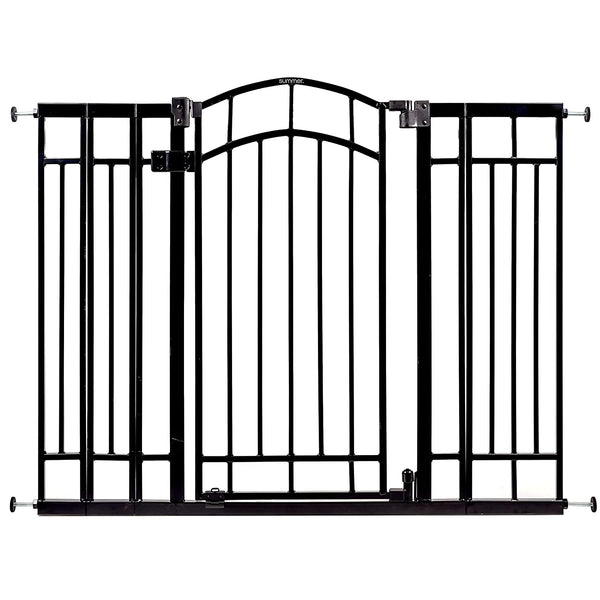 Summer Infant Multi-Use Decorative Extra Tall Walk-Thru Baby Gate - Black - 1