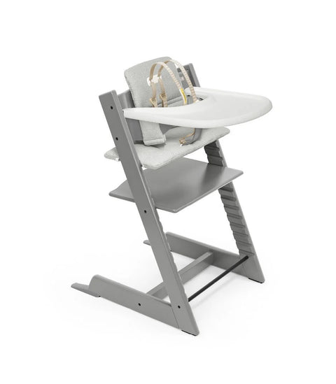 Stokke Tripp Trapp High Chair with Cushion and Tray - Storm Grey/Nordic Grey
