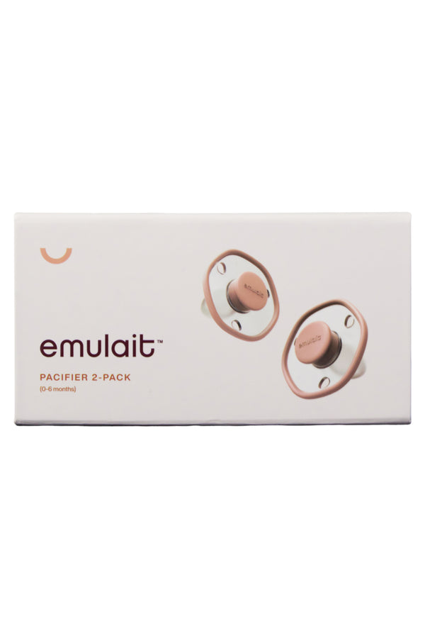 Emulait The Pacifier - 2-Pack - Rose - 0-6 Months - 2