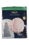 Halo SleepSack Swaddle - Plushy Dot Velboa - Pink - M - 2