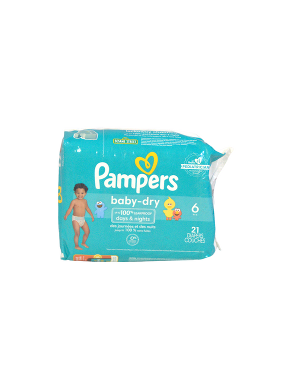 Pampers  Baby Dry Diapers - Size 6 - 21 Count - 1