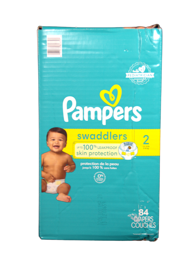 Pampers Swaddlers - Size 2 - 84 Count - Factory Sealed - 1