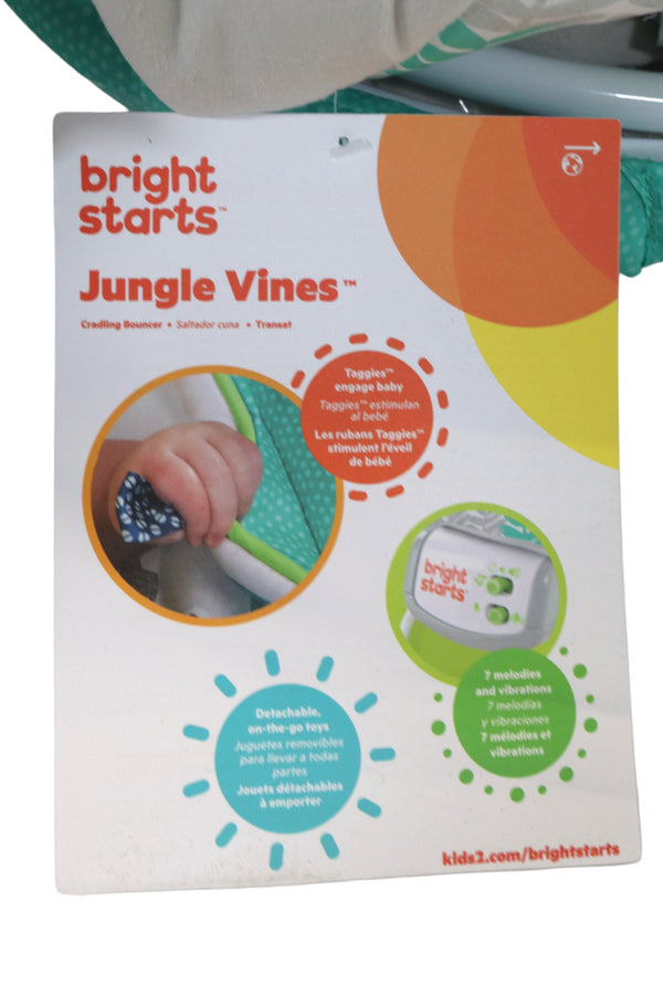 Bright Starts Comfy Bouncer - Jungle Vines - 4