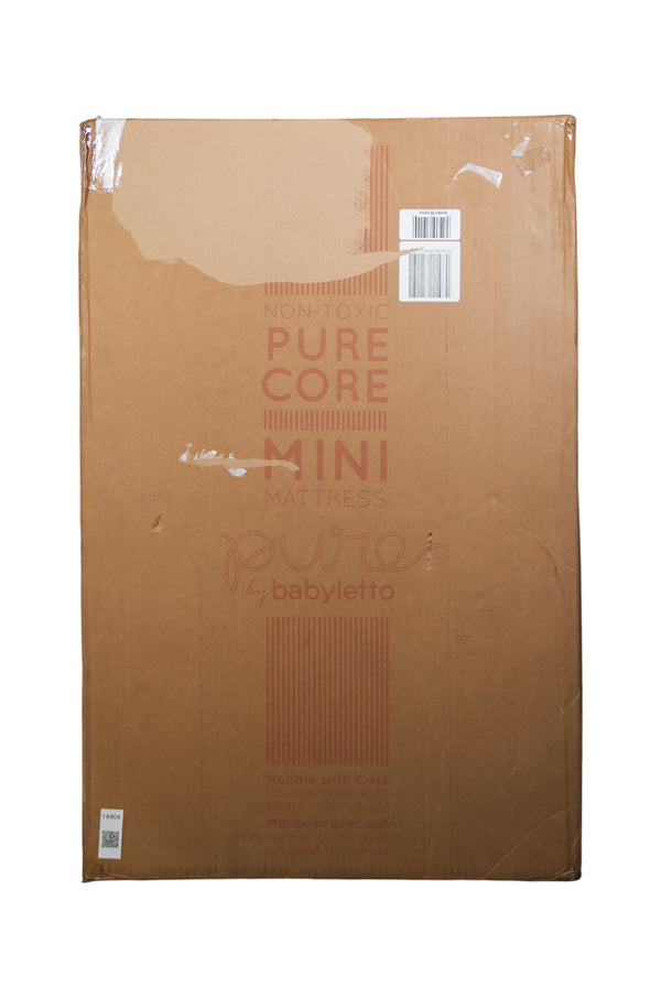 Babyletto Pure Core Mini Crib Mattress with Hybrid Waterproof Cover - White - Factory Sealed - 2