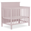 Dream On Me Ava 4-in-1 Convertible Mini Crib - Blush Pink - 1