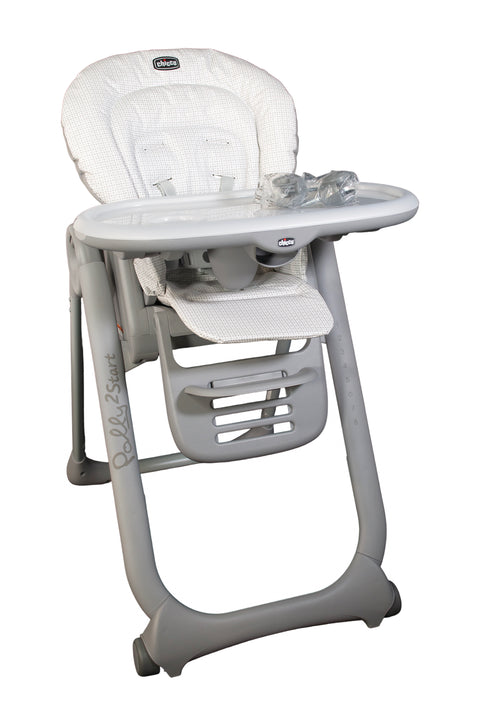 Chicco Polly2Start Highchair - Pebble - 2019 - Like New