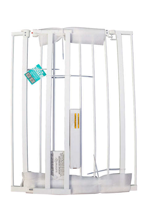 Summer Infant Everywhere Extra Tall & Extra Wide Walk-Thru Safety Baby Gate - White