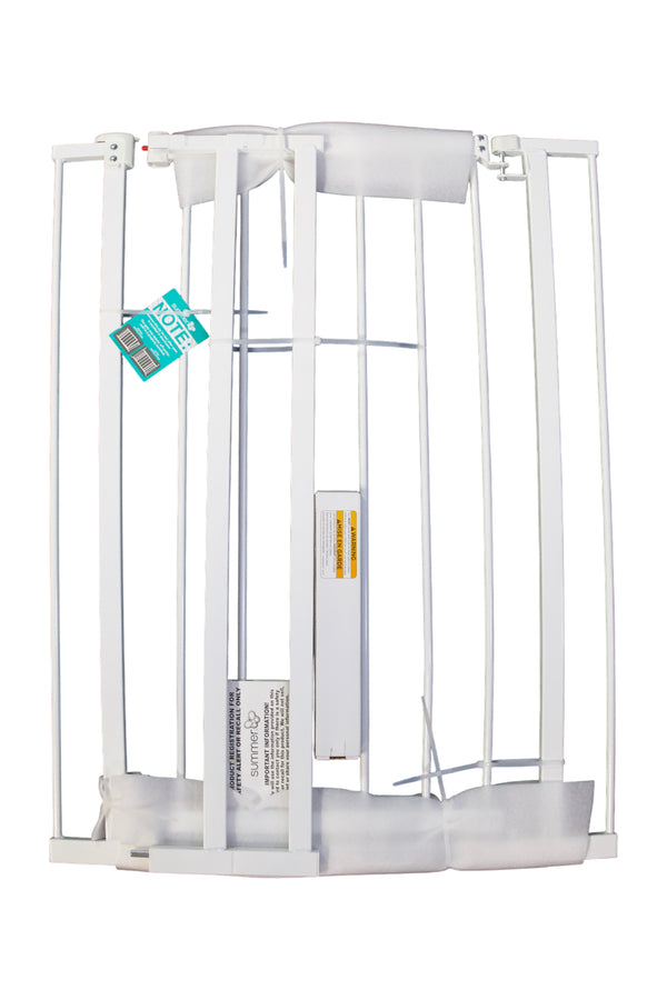 Summer Infant Everywhere Extra Tall & Extra Wide Walk-Thru Safety Baby Gate - White - 1