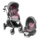 Evenflo Shyft Travel System with SecureMax Infant Car Seat + SensorSafe - Opal Pink - 2