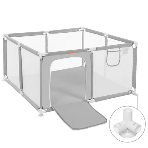 Fodoss Baby Playpen - Light Grey