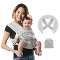 Baby K'tan Original Baby Carrier - Heather Grey - XL - 1