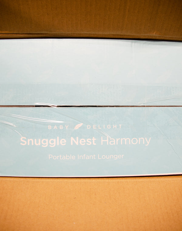 Baby Delight Snuggle Nest Harmony Portable Infant Lounger - Charcoal Tweed - Open Box - 3