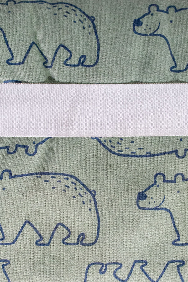Gerber Terry Lined Burp Cloth  - 4pk Bear - Forest Green/White - Like New - 3