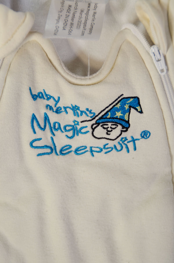 Baby Merlin Cotton Magic Sleepsuit Wearable Blanket - Cream - Small - 2