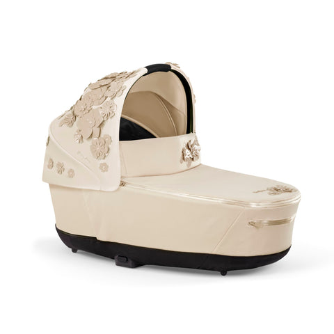 Cybex Priam Lux Carry Cot - Simply Flowers - Nude Beige - 2022 - Open Box