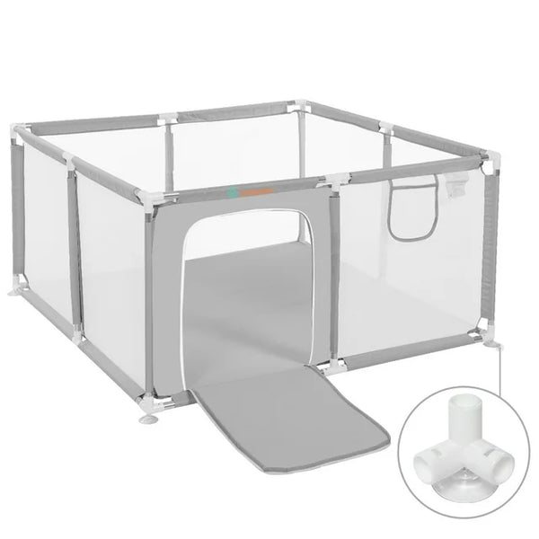 Fodoss Baby Playpen - Light Grey - 4