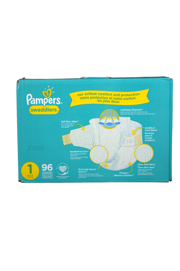 Pampers Swaddlers - Size 1 - 96 Count - Factory Sealed - 2