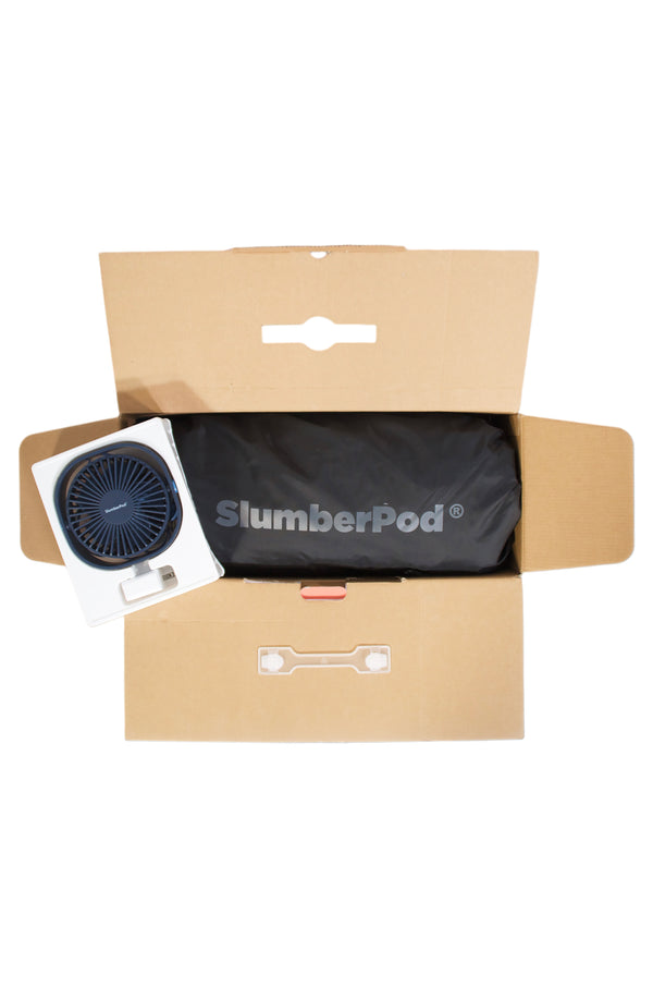 SlumberPod Portable Sleep Pod with Fan 3.0 - Black/Grey - Gently Used - 3
