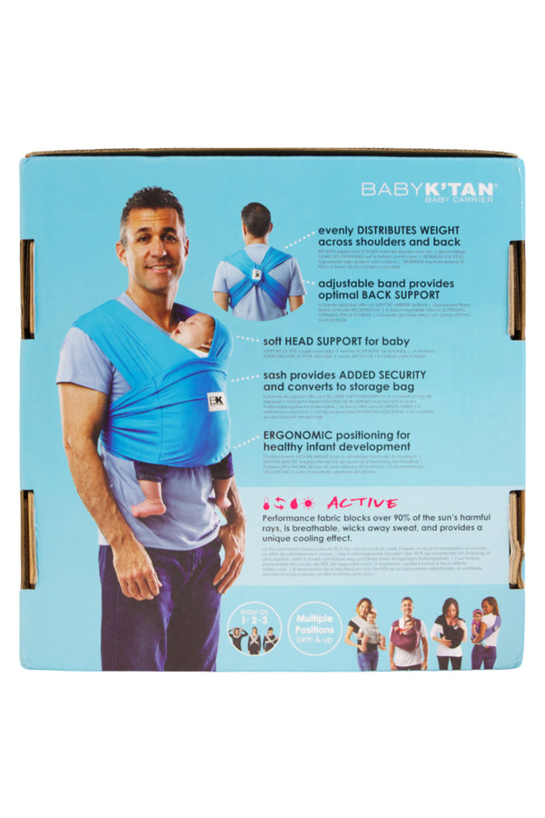 Baby K'tan Active Oasis Baby Carrier - Blue/Turquoise - M - 5