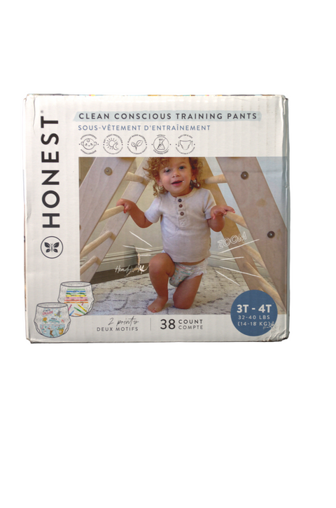 The Honest Company Clean Conscious Training Pants - Lets Color/See Me Rollin - 3T-4T - 38 Count - Factory Sealed