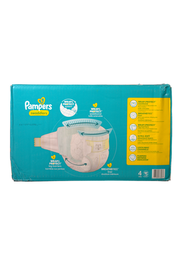 Pampers Swaddlers - Size 4 - 120 Count - Open Box - 2