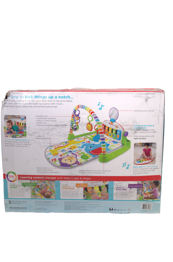 Fisher-Price Deluxe Kick and Play Piano Gym - Green - Open Box - 3