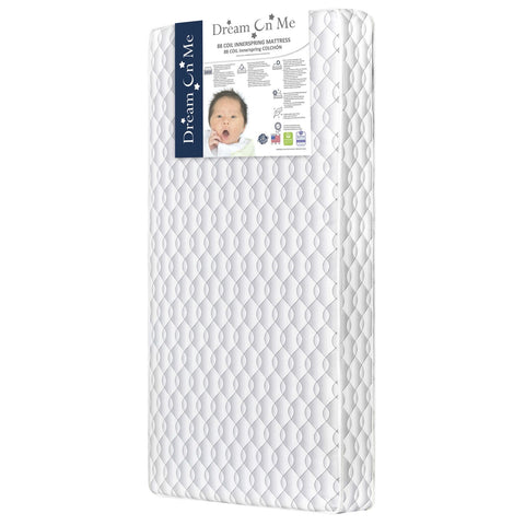 Dream On Me Twilight 5 inch 88 Coil Inner Spring Crib And Toddler Mattress - Grey