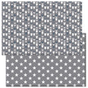 Baby Care Reversible Playmat - Grey Arrows and Stars - 1