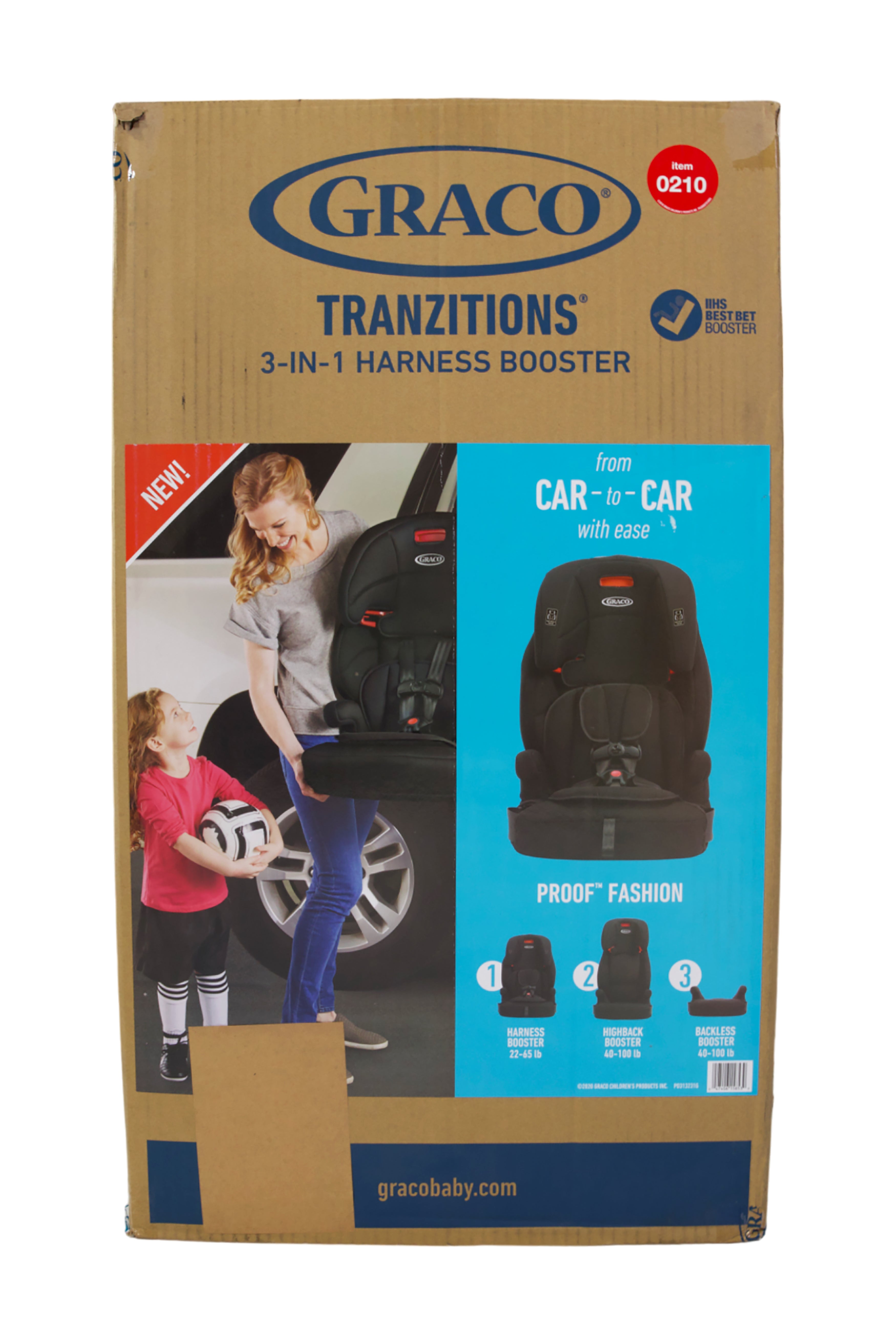 Graco Tranzitions 3 in 1 Harness Booster Car Seat Proof Stork Exchange