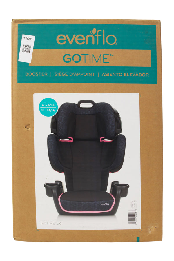 Evenflo Go Time LX Booster Car Seat - Terrain Pink - 5