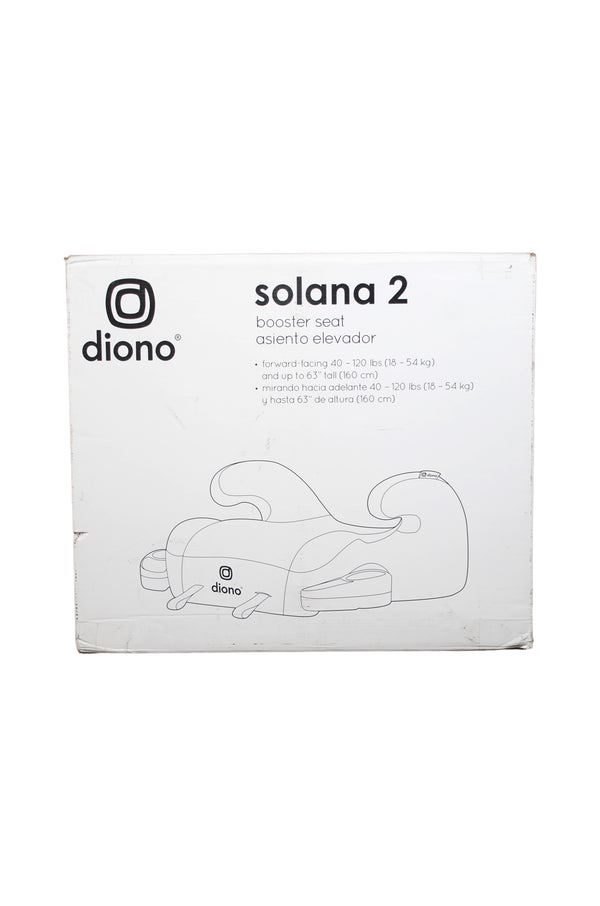 Diono Solana 2 LATCH Backless Booster Car Seat - Black - 2021 - Open Box - 3