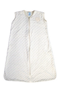 Halo Sleepsack Wearable Blanket - Cream Plush Dots - Large - Well Loved - 2