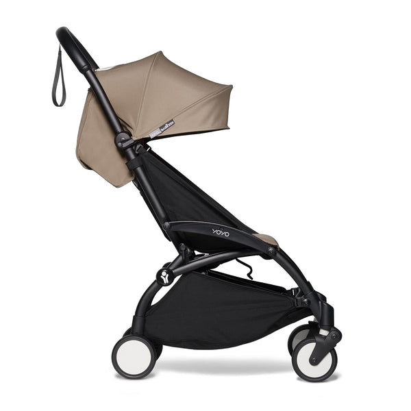 Babyzen YOYO² 6+ Stroller Bundle - K10111 - Black Frame/Taupe Fabric - 1